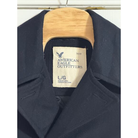American Eagle Outfitters Double Breasted Wool Peacoat, Size L - Picture 3 of 7